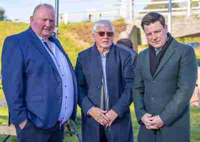 TD james Lawless at opening of greenway with some locals